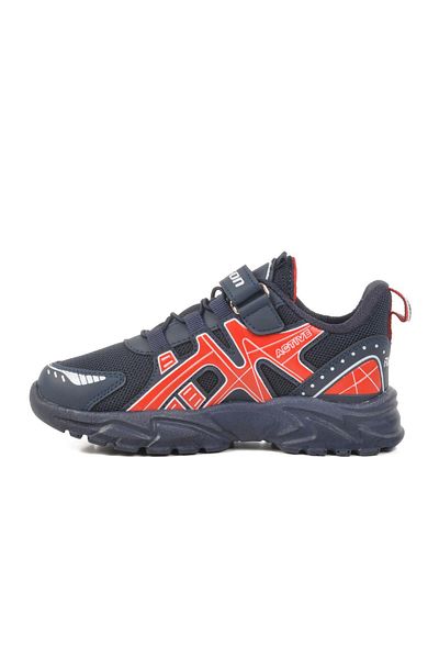 WALKWAY Navy Blue-Red Children's Sports Shoes Ruffon 2540 F