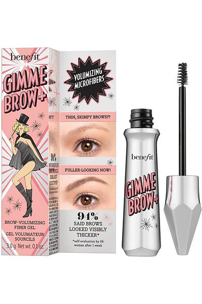 BENEFIT جل الحواجب الملون والمكثف من Gimme Brow+ من مستحضرات التجميل، 3 غرام (#3.75 بني متوسط دافئ)