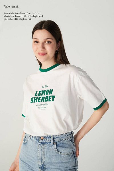 BE BLUE Lemon Sherbet T-Shirt
