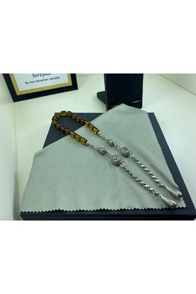 ÇELİK GRUP Zaza Block Dice Capsule Rosary Mercedes Tassel