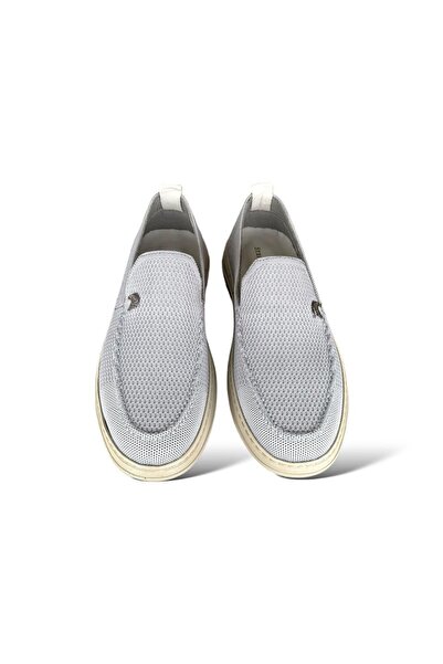 Liger Knitwear Genuine Leather Men's Summer Shoes GRAY