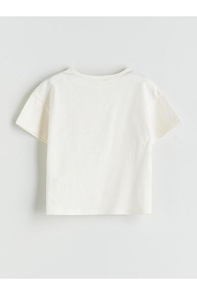 LC Waikiki Crew Neck Printed Girl's T-Shirt (S5)