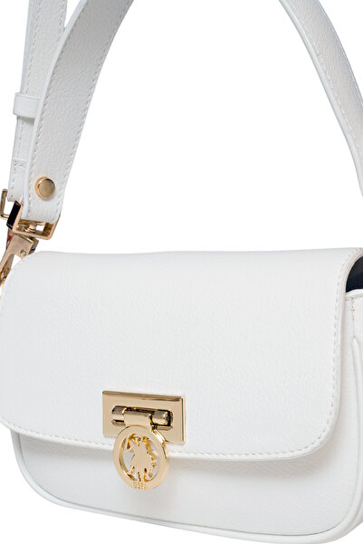 U.S. Polo Assn. Geantă de damă alb-albă Us25127