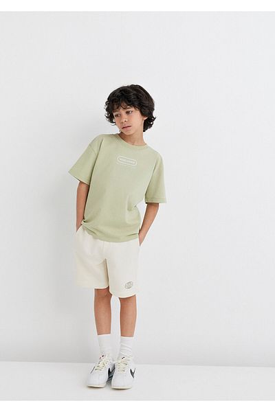 Mavi Future Printed Ecru Shorts 6410011 -70055