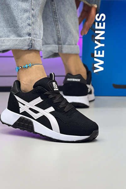 BİKAJOO Ženske crno-beli prugaste sportske cipele za svakodnevnu upotrebu Ort...