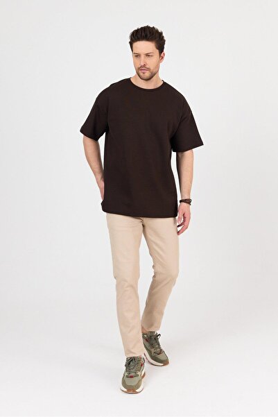 yakamor Ανδρικό μπλουζάκι Doubleface Interlock O oversized