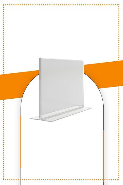 Etias Reklam A7 T Type Horizontal 5-Piece Table Top 2.8 Mm Transparent Plexi Foyluk / Brochure Holder