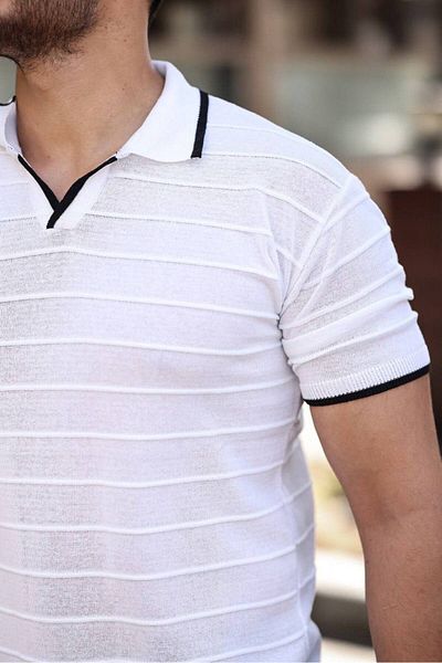 TMB T-Shirt Νοσοκόμας Γιακάς Λευκό
