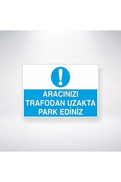 Reysa Tasarım قم بوقوف سيارتك بعيدًا عن ملصق المحرك مقاس 20 × 28 سم