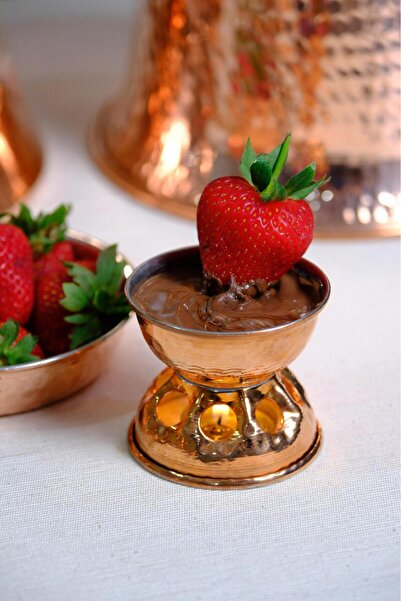 GÜR BAKIR çikolata eritici fondü seti