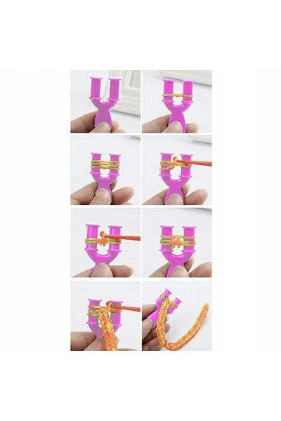 zola Bracelet creation set with 4400 elastics, accessories included, multicolor, storage box