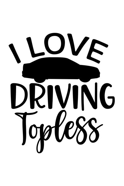 StoryGift Romania Sticker Exterior Pentru Femeile Care Adora Sa Conduca Masina La Bustul Gol , Vinyl Negru,