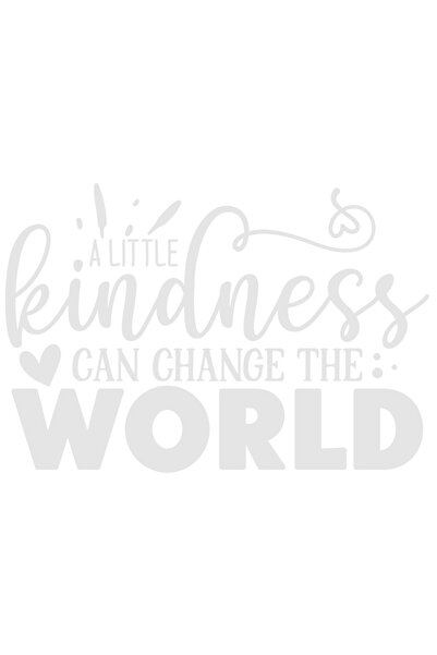 StoryGift Romania Sticker Autocolant 30CM Exterior cu mesajul "A little kindness can change the world" - putina