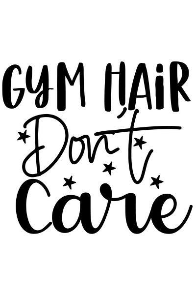 StoryGift Romania Sticker Sticker 70CM Exterior for fitness enthusiasts "Gym hair don't care" - gym no