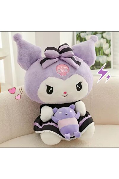 NB market Kuromi Peluş Oyuncak Sanrio Kawai Peluş Oyuncak 35cm Kedi Peluş My ...