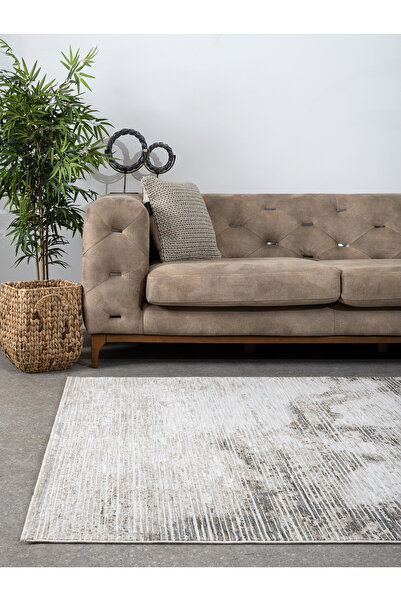 Viviana Home Smooth Modern Salon Halısı Mutfak Halısı Yolluk Yumuşak Halı Toz...