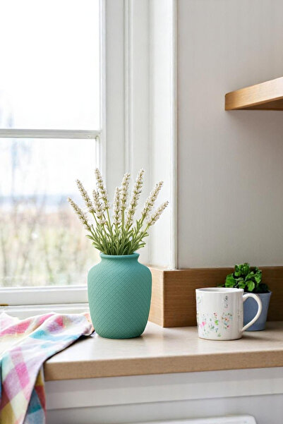 LUNAVA Seren Vazo Dekoratif - Bohem & İskandinav Tarz, Modern Minimalist Obje