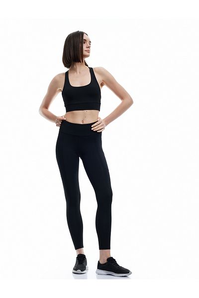Koton Slim Fit Sports Leggings with Stitching Detail