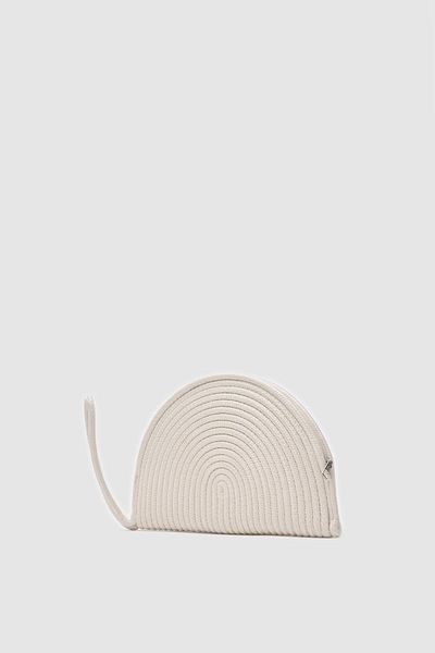 Shule Bags Most Cream Handmade Straw Clutch Bag