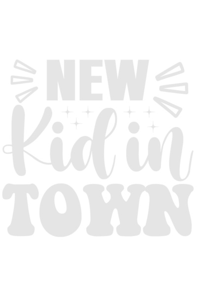 StoryGift Romania Sticker Autocolant 30CM Exterior pentru noul copil cu mesajul in engleza "New kid in town" , V
