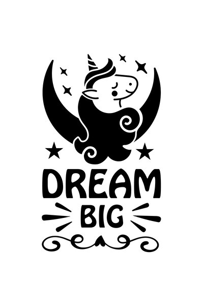 StoryGift Romania Sticker Autocolant 30CM Exterior cu un unicorn si stelute c...