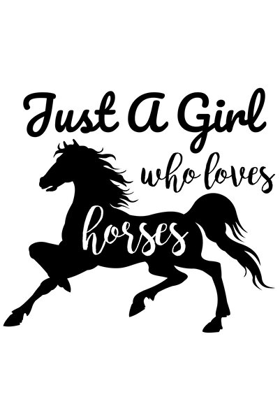 StoryGift Romania Sticker Adeziv 90CM Exterior pentru o fata iubitoare de cai...