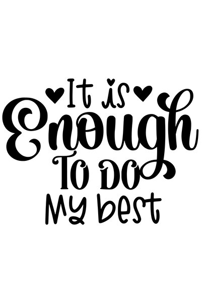 StoryGift Romania Sticker Exterior Cu Inimioare Si Mesajul "it Is Enough To D...