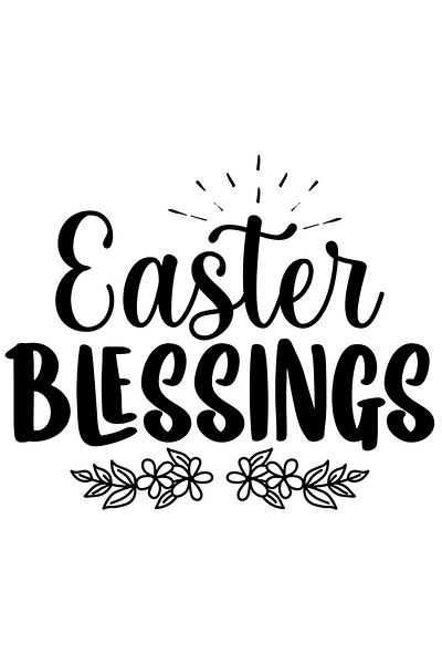 StoryGift Romania Sticker Eticheta 40CM Exterior cu textul "Easter blessings" - binecuvantari de Paste , Vinyl N