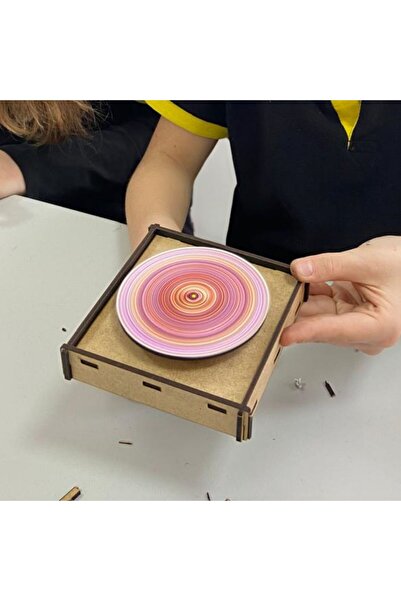 Fapatech Spin Art Sanat Çarkı Renk Ayrışımı Beyaz Işık Fen Bilimleri Deneyi - Resim Ressam Robot Stem Seti