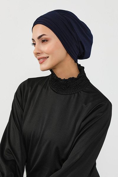 Aisha's Design Pleated Hijab (Sea, Pool) Swimming Cap, B-93Sn