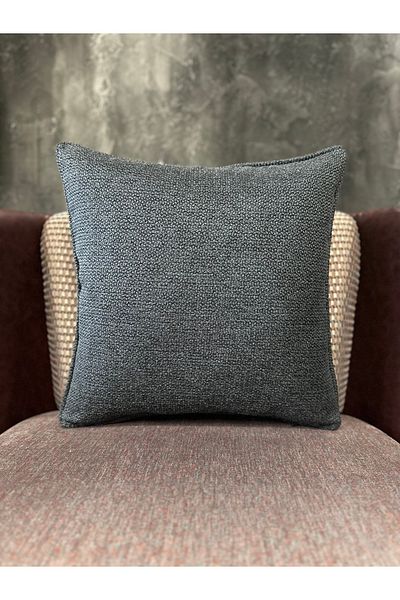 Fabricland Husă de pernă exclusivă din răchită antracit importată 43x43cm
