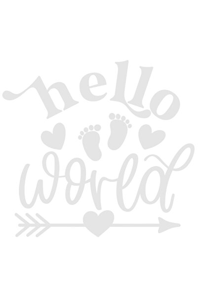 StoryGift Romania Sticker Autocolant 30CM Exterior pentru un bebelus cu inimi...