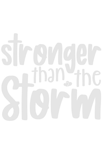StoryGift Romania Sticker Exterior cu mesajul "Stronger than the storm" - mai...