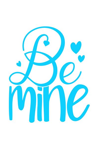 StoryGift Romania Sticker Eticheta 40CM Exterior cu inimioare si mesajul in engleza "Be mine" - fii a mea iubire