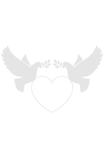 StoryGift Romania Sticker Eticheta 40CM Exterior cu 2 porumbei si cu o inimio...