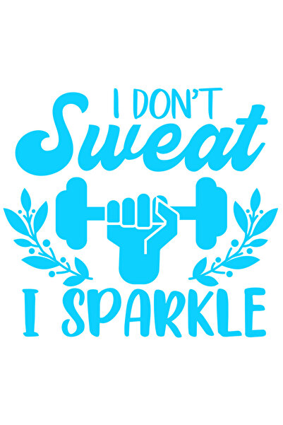 StoryGift Romania Sticker Autocolant 70CM Exterior cu mesajul "Eu nu transpir...