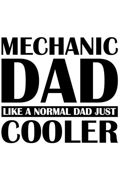 StoryGift Romania Sticker Autocolant 30CM Exterior cu textul "Mechanic dad, like a normal dad, just cooler" - ta