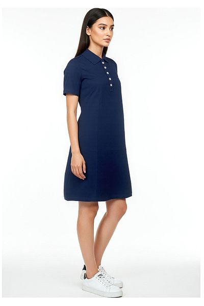 Nautica Short sleeve Premium Cotton Knee length Dress