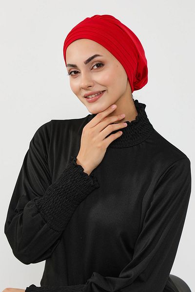 Aisha's Design Pleated Hijab (Sea, Pool) Swimming Cap, B-93Sn