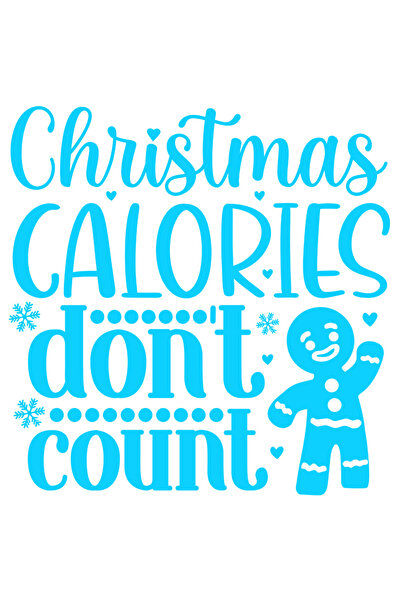 StoryGift Romania Sticker Exterior cu inimioare si textul "Caloriile de Craci...