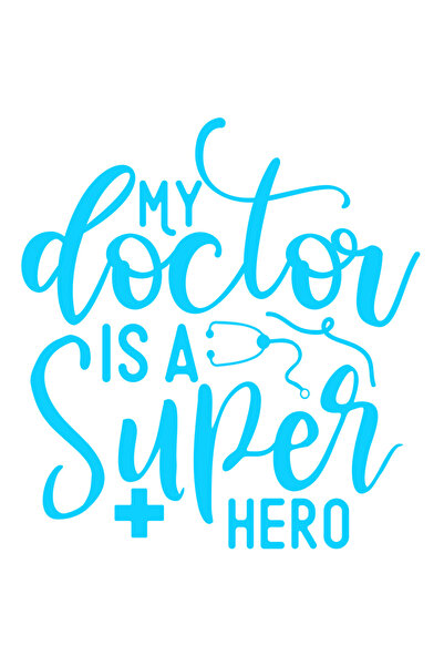 StoryGift Romania Sticker Adeziv 90CM Exterior cu textul "Doctorul meu e un s...