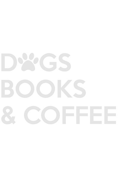 StoryGift Romania Sticker Autocolant 70CM Exterior pentru iubitorii de caini si de citit cu textul "Dogs, books