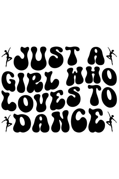 StoryGift Romania Sticker Adeziv 90CM Exterior cu mesajul "Doar o fata care iubeste sa danseze" , Vinyl Negru, 90 cm