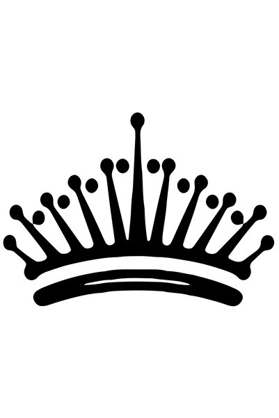 StoryGift Romania Sticker Eticheta 40CM Exterior cu o coroana pentru persoane...