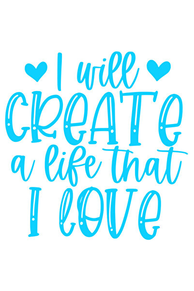 StoryGift Romania Sticker Eticheta 50CM Exterior cu inimioare si mesajul "I w...