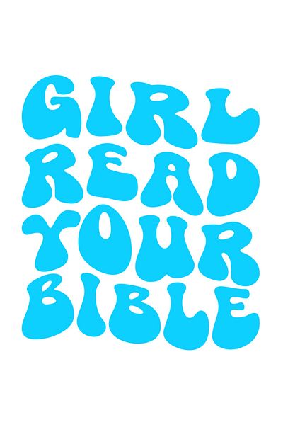 StoryGift Romania Sticker Eticheta 50CM Exterior cu mesajul "Girl, read your Bible" - fata, citeste-ti Biblia ,