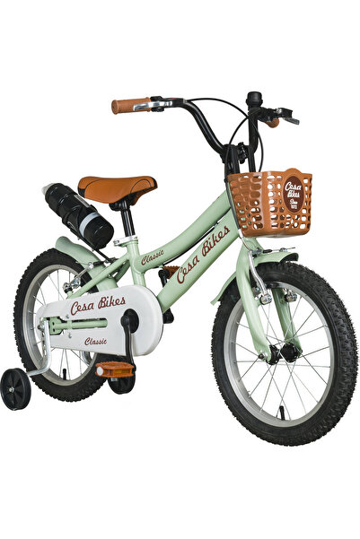 Cesa Bisiklet Cesa Bikes COFFEE COLLECTION 16 Jant Özel Kabartma Etiket 4-7 Yaş Pastel Yeşil Çocuk Bisikleti