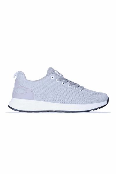 M.P. Daily Lace-Up Knit Sneaker Gray Shoes