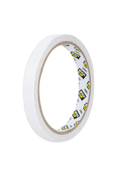 Deli Bandă dublu adezivă albă Deli 10y x 12mm