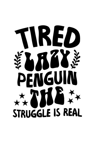 StoryGift Romania Sticker Adeziv 90CM Exterior cu mesajul "Pinguin lenes si o...